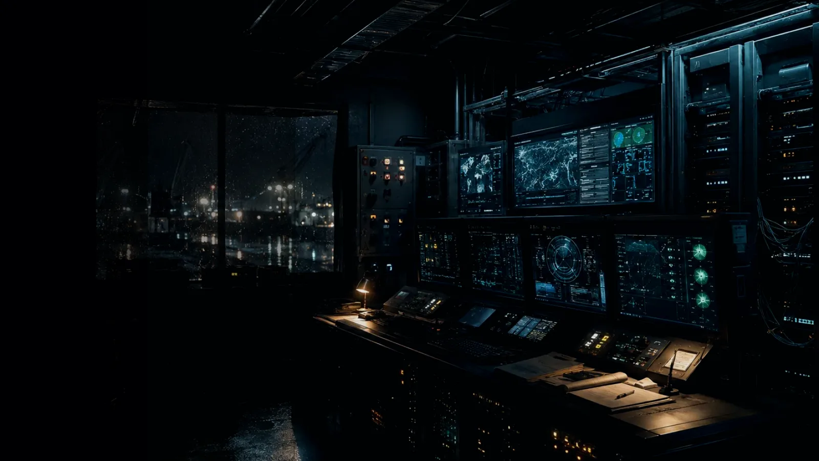 Failover System subtopic background showing industrial control room, server racks, network evidence and cyber-physical risk