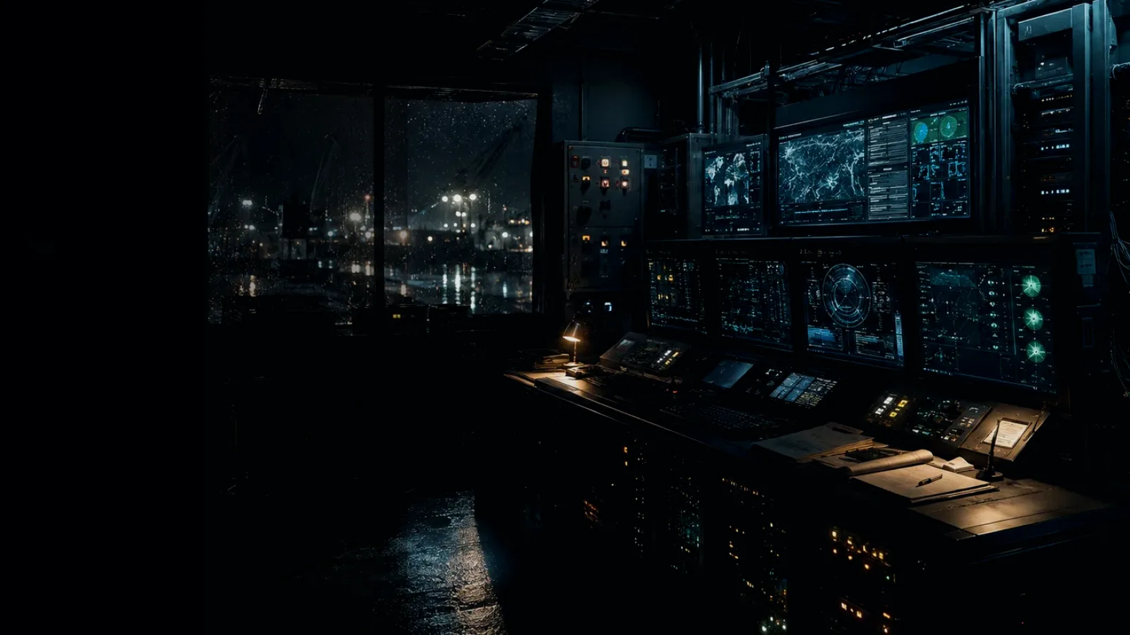Service Bus subtopic background showing industrial control room, server racks, network evidence and cyber-physical risk