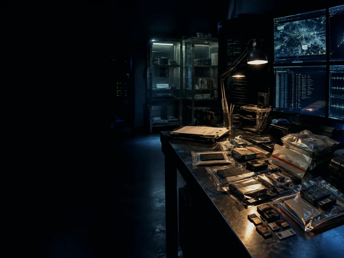 What Happens After Evidence Camera Record? article hero image showing sealed evidence locker, forensic workstation and chain-of-custody documents