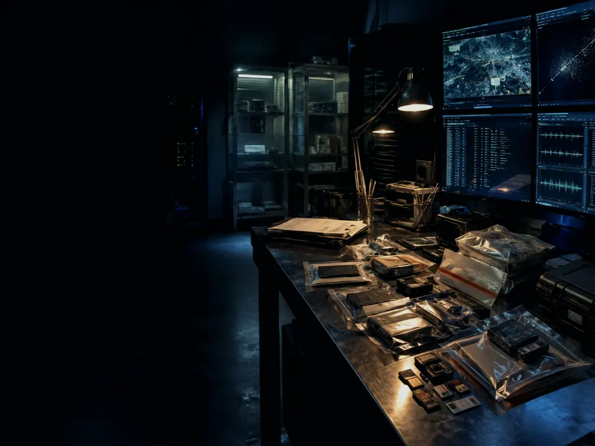 Why Is Evidence Preservation Important? article hero image showing sealed evidence locker, forensic workstation and chain-of-custody documents
