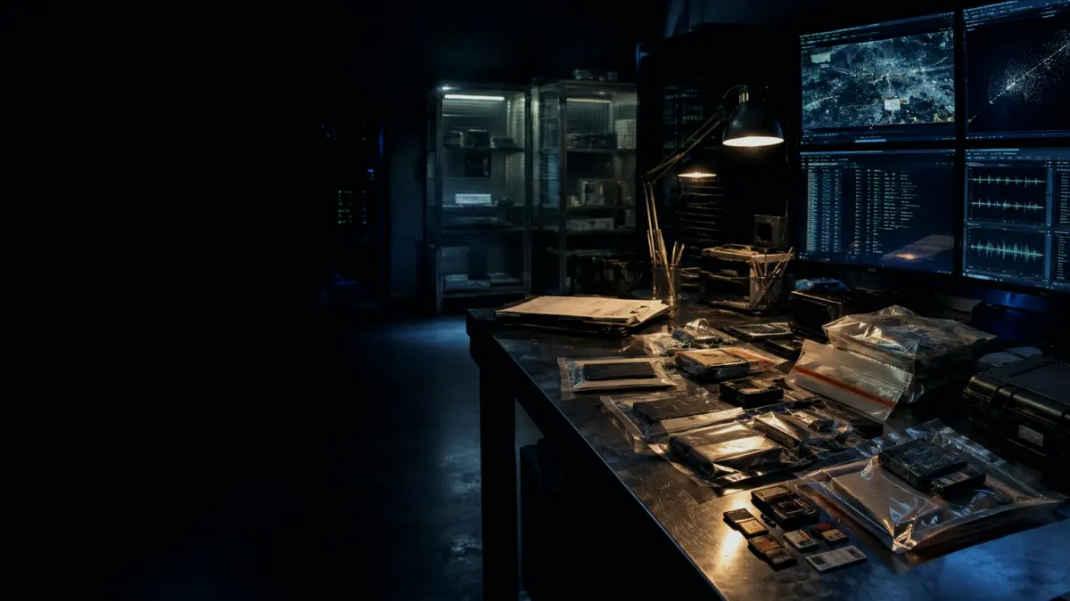 What Happens After Physical Evidence Recovery? supporting article image showing digital evidence image, timestamped records and preservation file