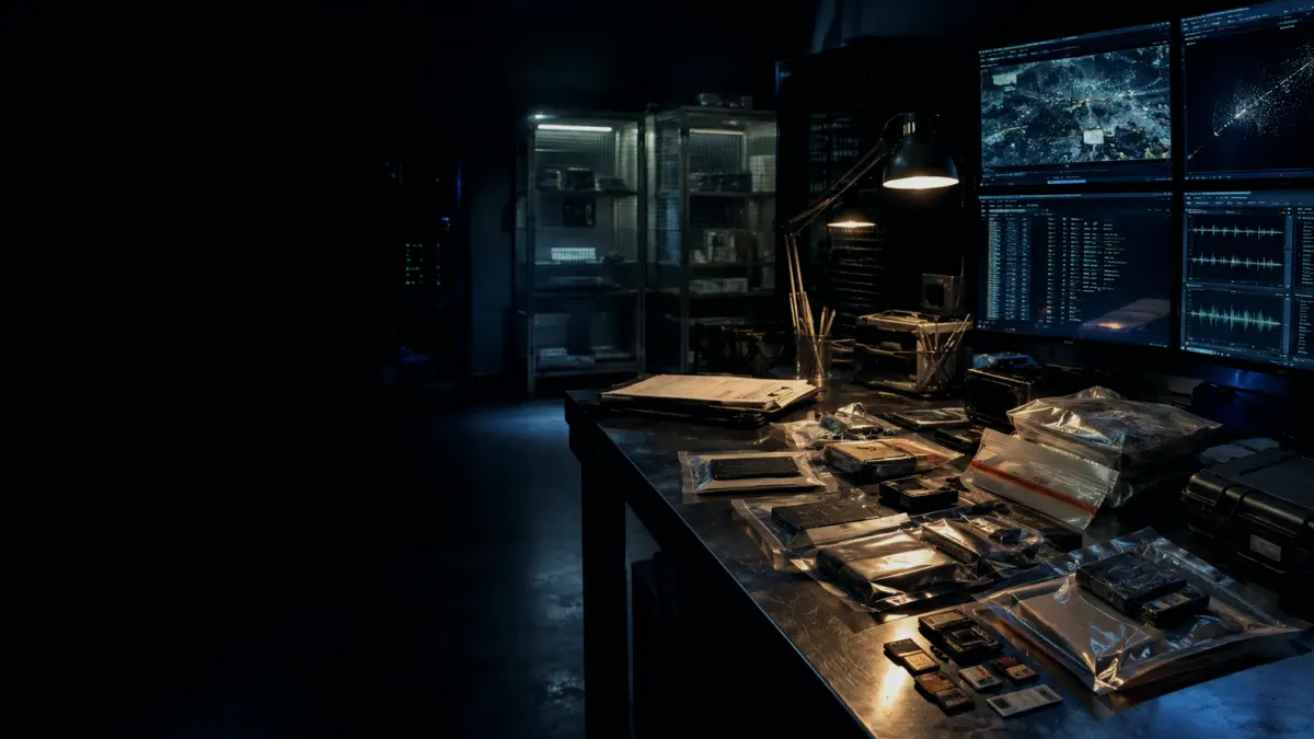 What Happens During Physical Evidence Recovery? supporting article image showing digital evidence image, timestamped records and preservation file