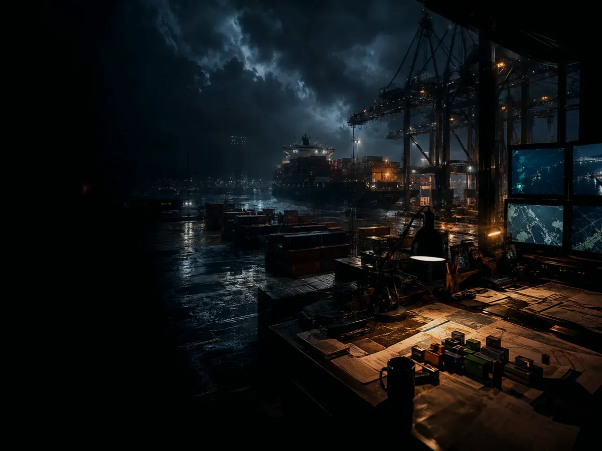 What Is Cargo Handover? article hero image showing wet container terminal, cargo movement, freight records and logistics evidence
