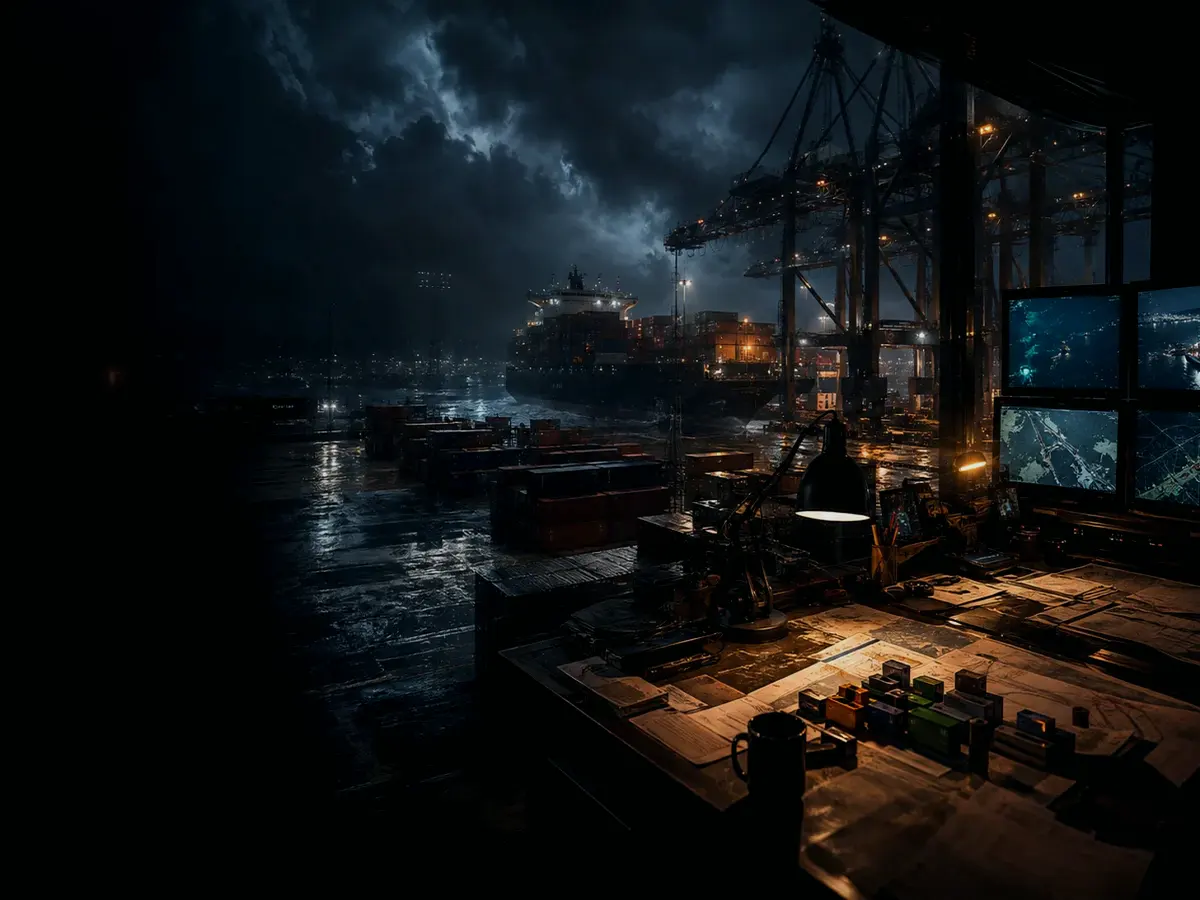 What Are the Main Risks or Limitations of Freight Route? article hero image showing wet container terminal, cargo movement, freight records and logistics evidence