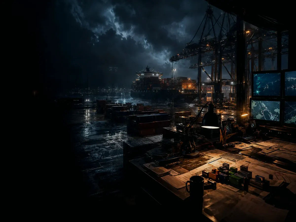 What Are the Main Risks or Limitations of Logistics? article hero image showing wet container terminal, cargo movement, freight records and logistics evidence