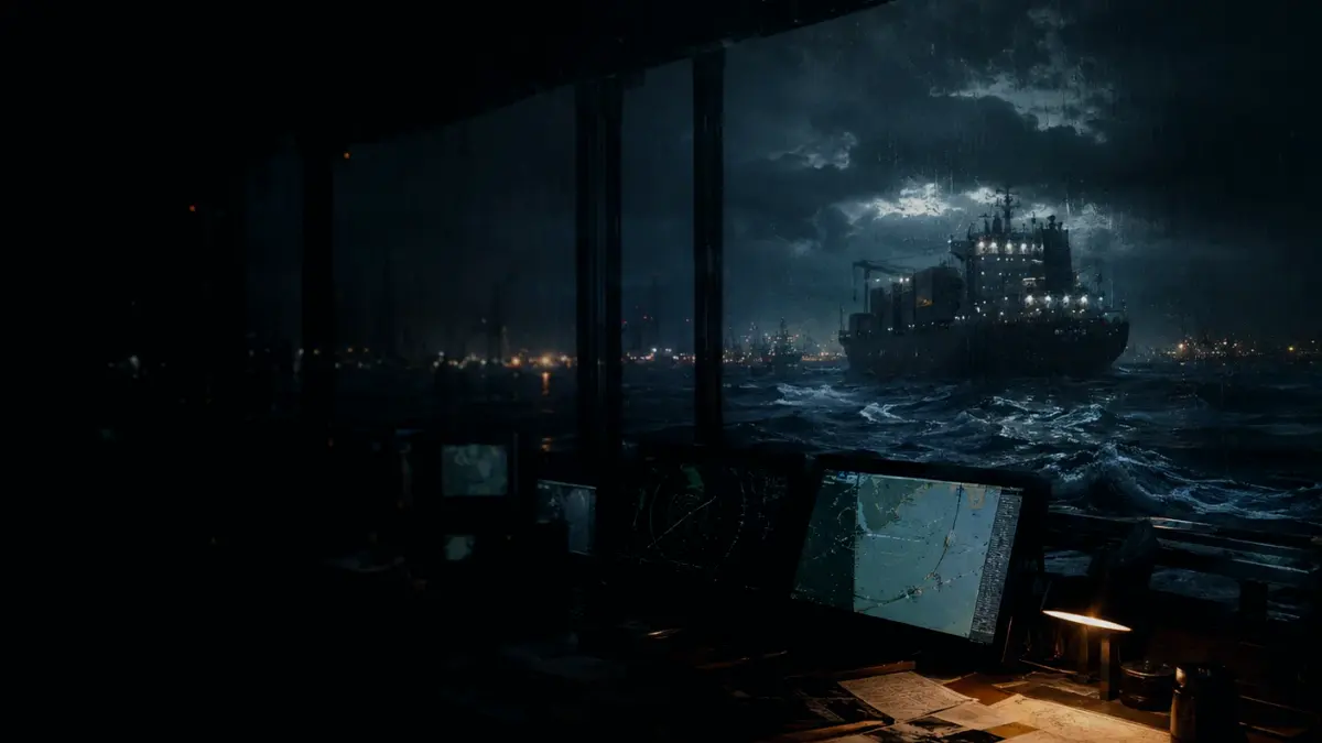 What Is Brentwood Known For? supporting article image showing marine radar-style display and shipping route evidence