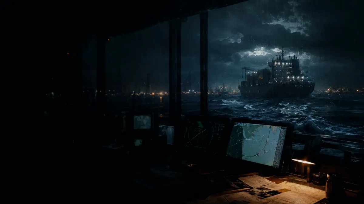 How Is Humber Connected to Transport, Shipping or Government? supporting article image showing marine radar-style display and shipping route evidence