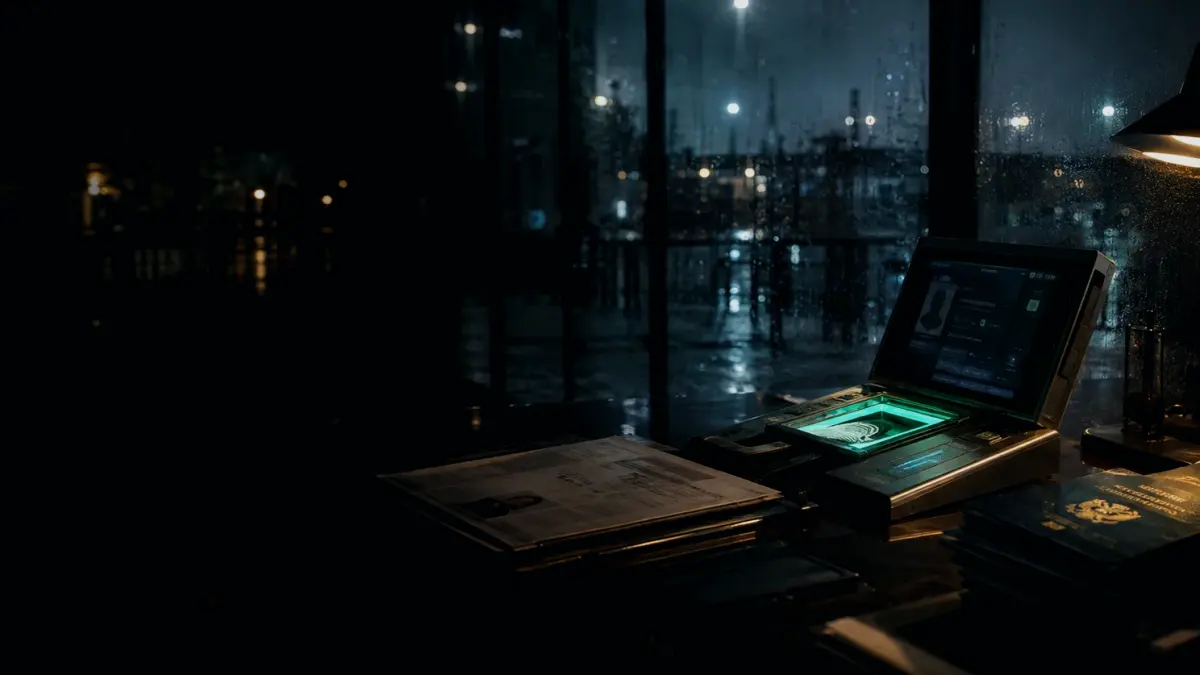 How Is Biometric Verification Checked or Verified? supporting article image showing passport file, biometric record and identity-evidence comparison