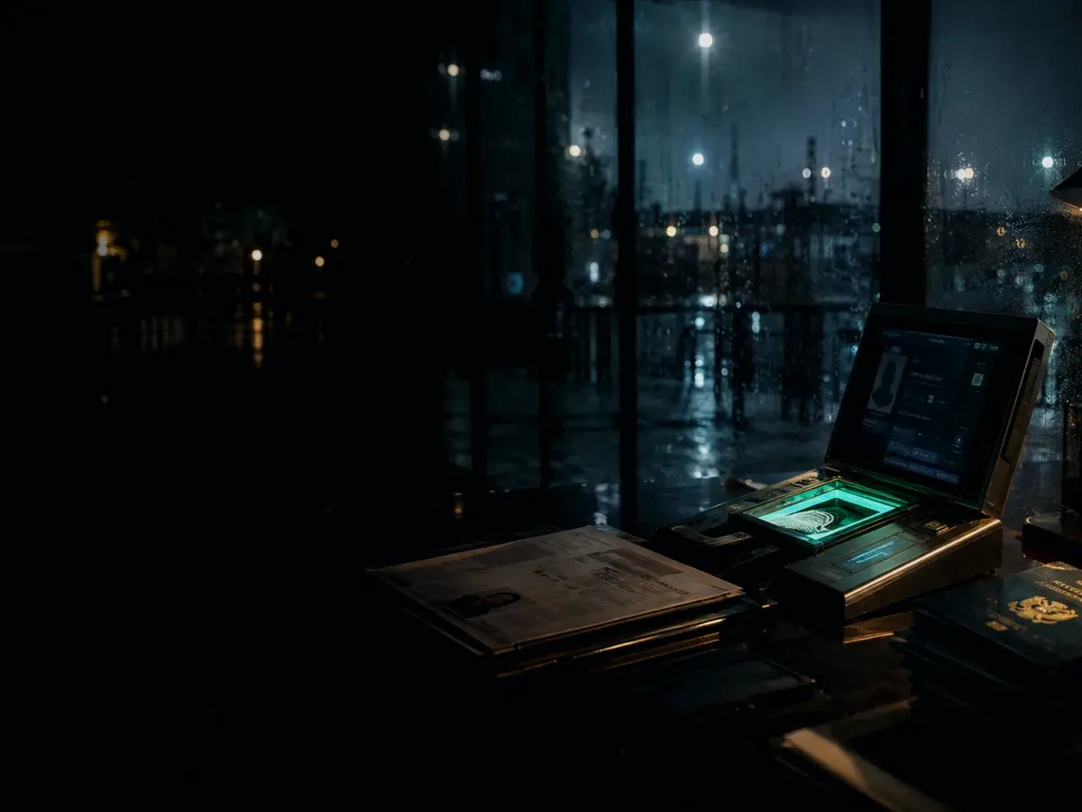 Why Is an Identity Record Important? article hero image showing identity document, biometric verification desk and contested personal record