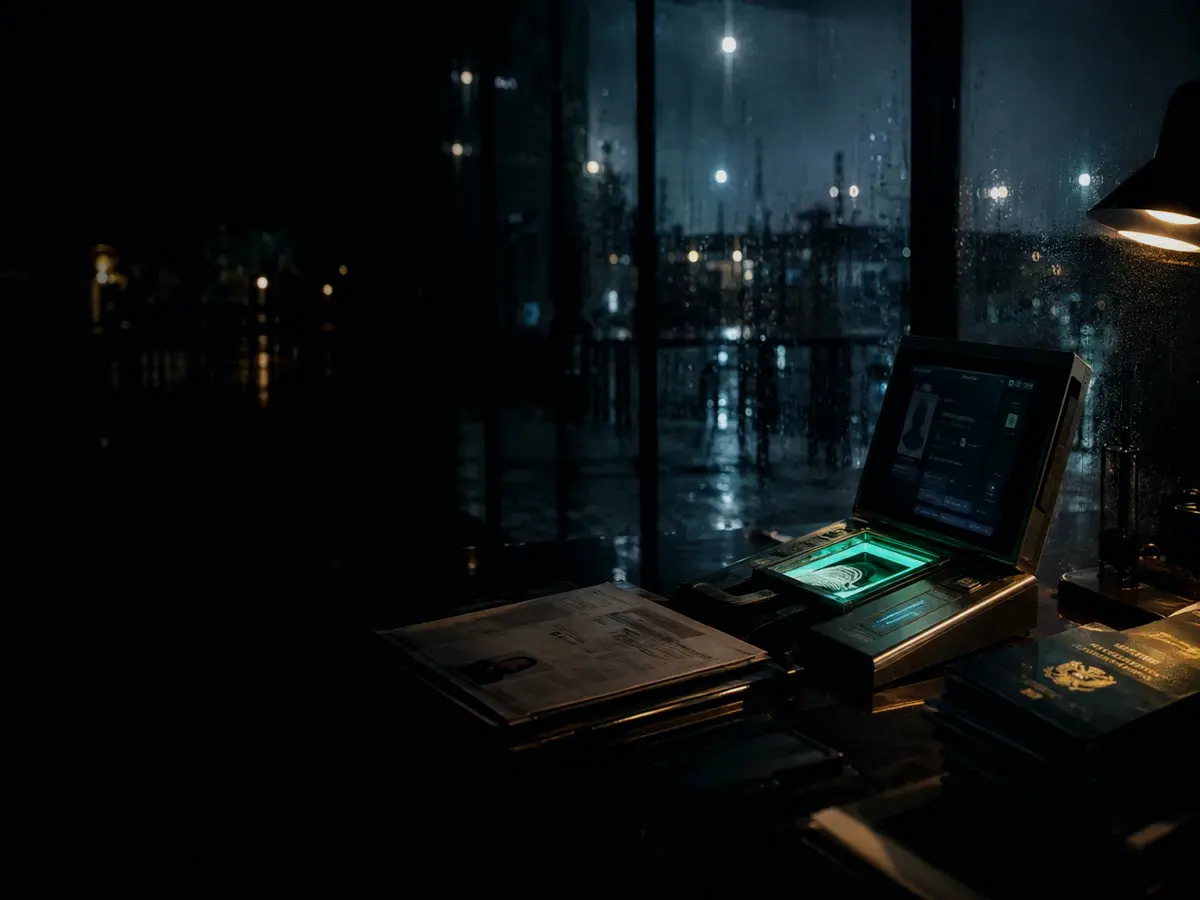 How Does Liveness Verification Work? article hero image showing identity document, biometric verification desk and contested personal record