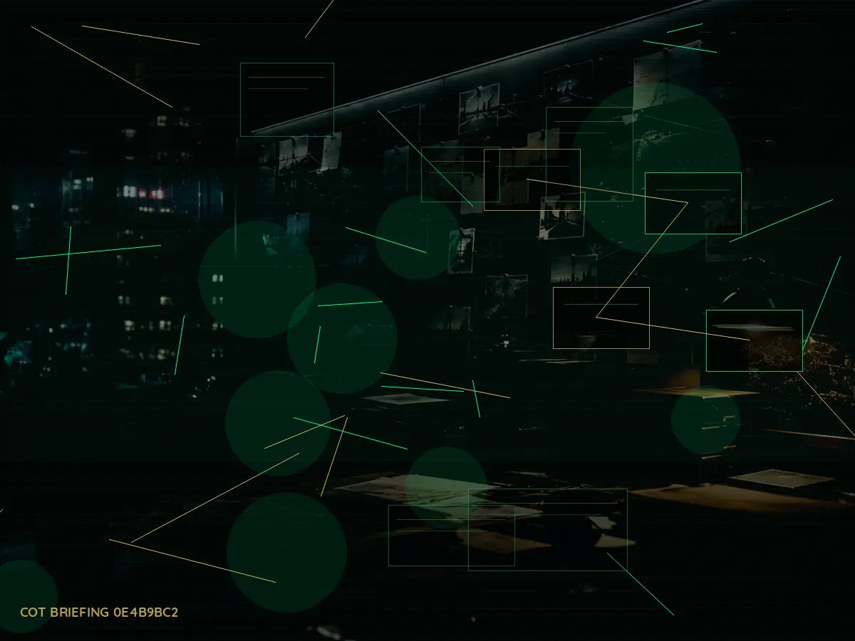 What Does Classified Archive Mean in Practice? article hero image showing secure intelligence briefing room, evidence board and official files under pressure