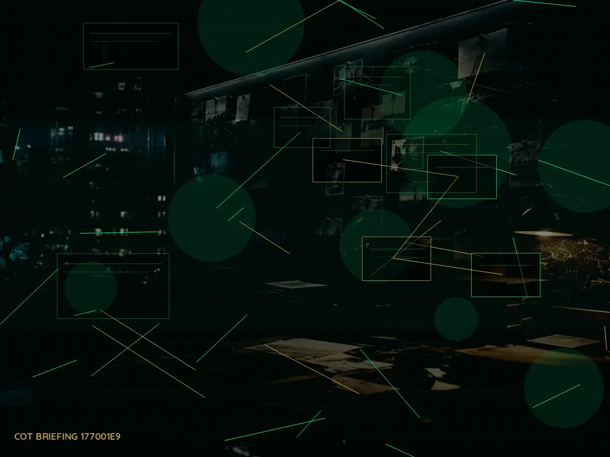How Does Classified Evidence Handling Work? article hero image showing secure intelligence briefing room, evidence board and official files under pressure