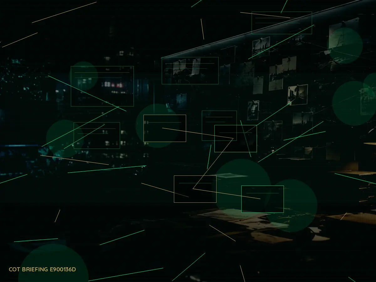 How Does Classified Information Affect Operations? article hero image showing secure intelligence briefing room, evidence board and official files under pressure