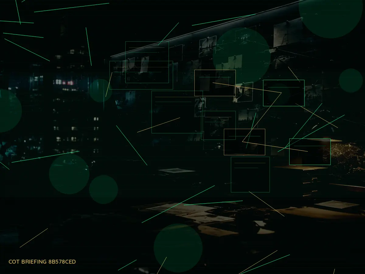 What Are the Main Responsibilities of GCHQ? article hero image showing secure intelligence briefing room, evidence board and official files under pressure