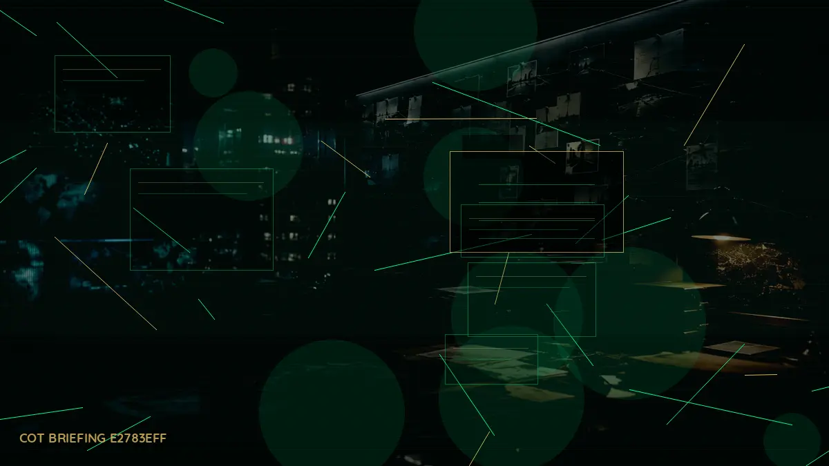 What Is GCHQ? supporting article image showing sealed dossier and analyst evidence board