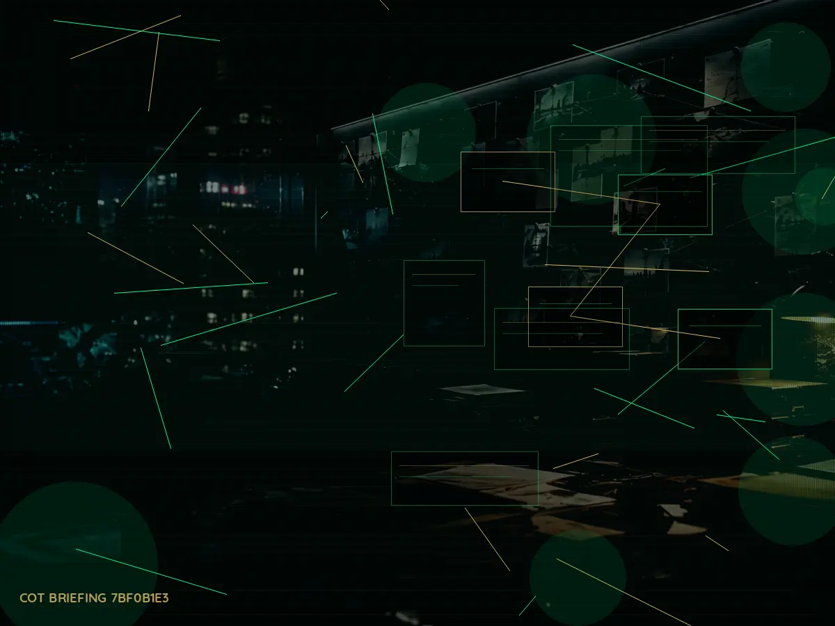 When Does GCHQ Become Involved? article hero image showing secure intelligence briefing room, evidence board and official files under pressure