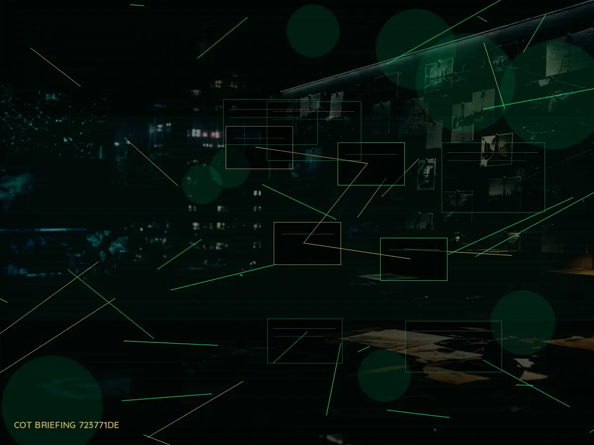 What Happens After Intelligence Assessment? article hero image showing secure intelligence briefing room, evidence board and official files under pressure