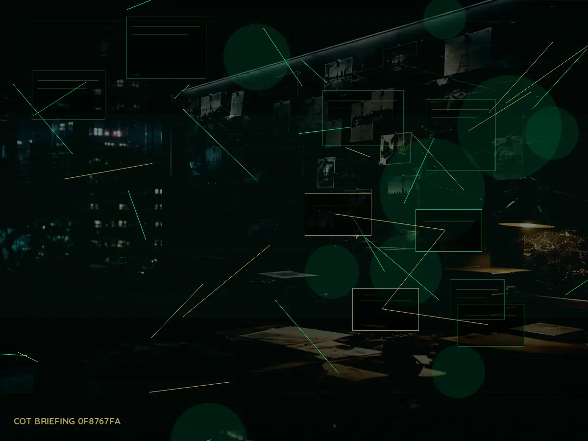 What Decisions Can a Intelligence Asset Make? article hero image showing secure intelligence briefing room, evidence board and official files under pressure