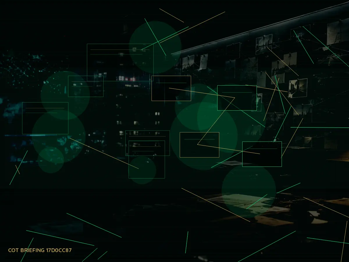 What Training Does a Intelligence Asset Need? article hero image showing secure intelligence briefing room, evidence board and official files under pressure