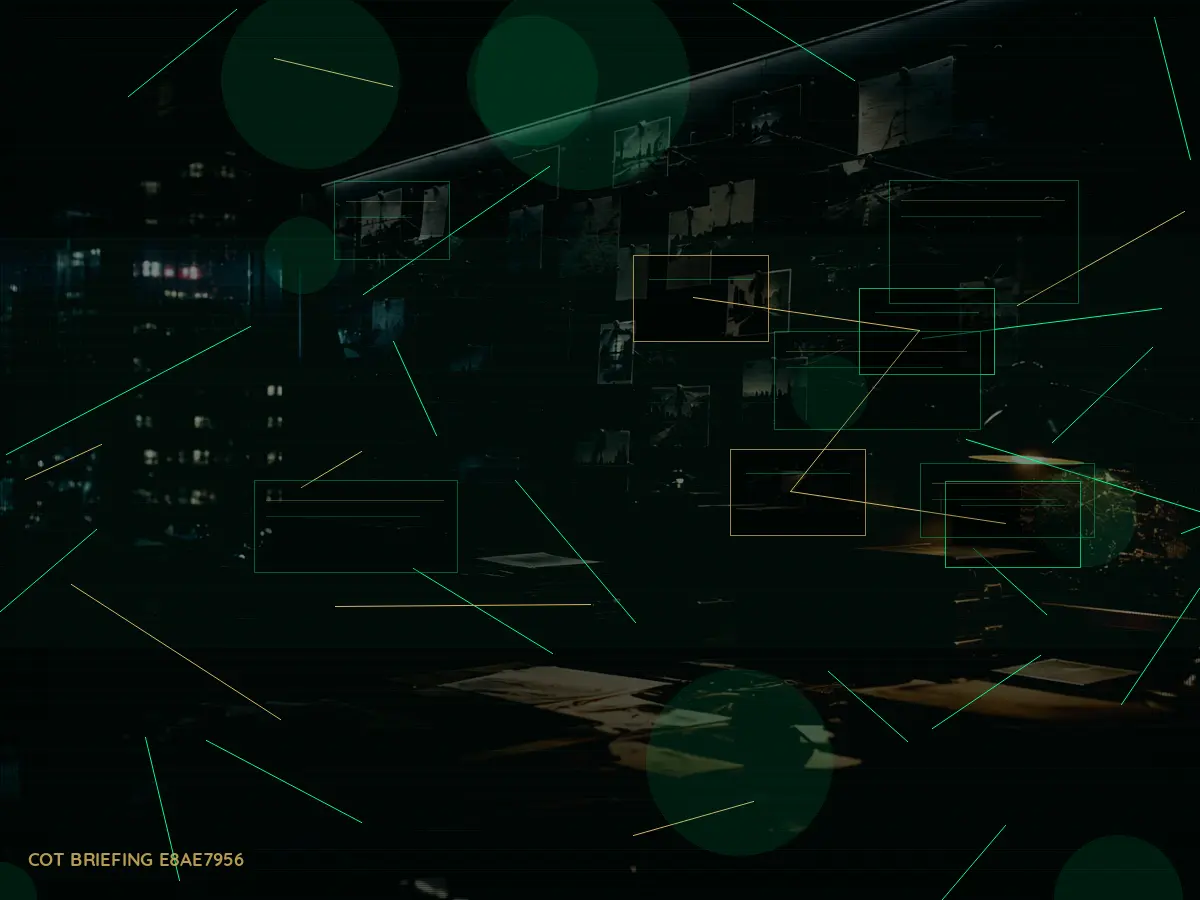 When Is a Intelligence Asset Most Important? article hero image showing secure intelligence briefing room, evidence board and official files under pressure