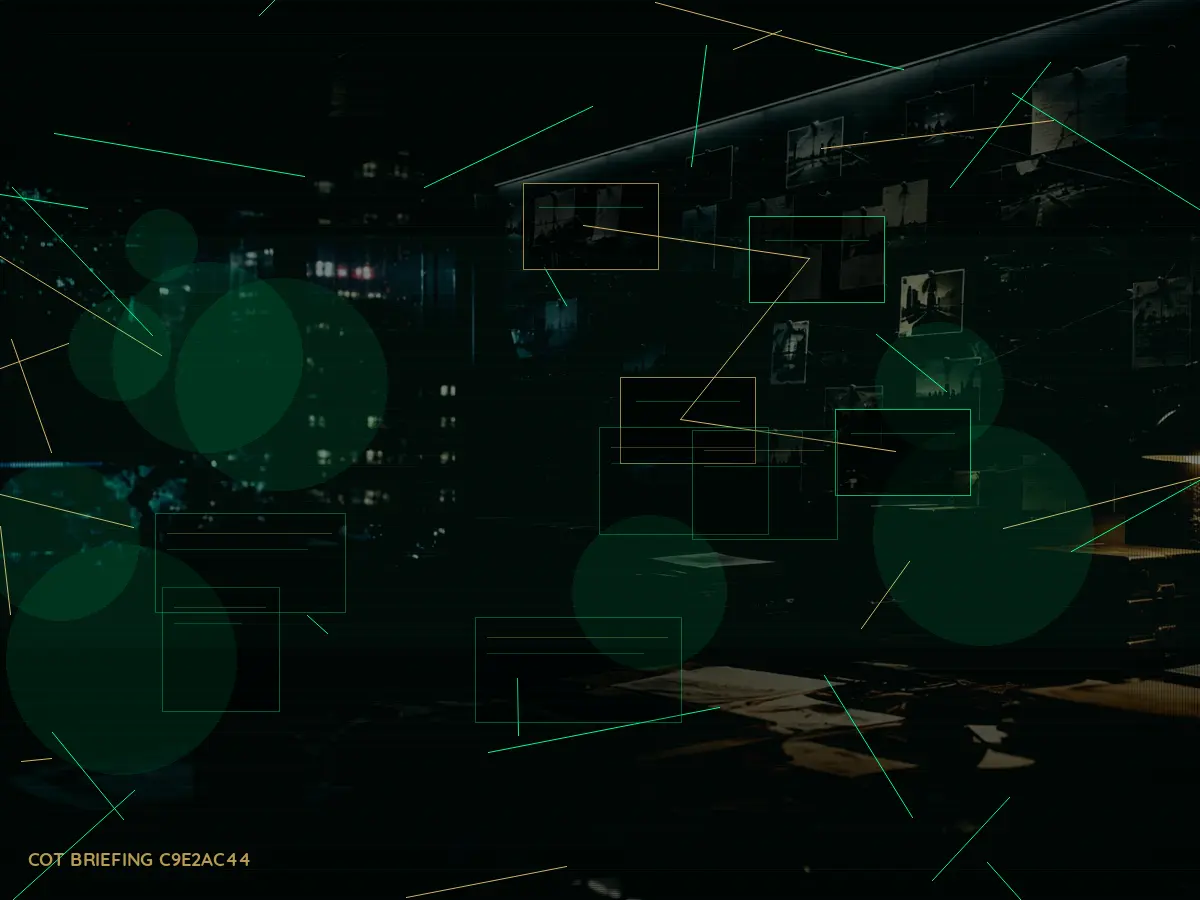 What Decisions Can a Intelligence Liaison Make? article hero image showing secure intelligence briefing room, evidence board and official files under pressure