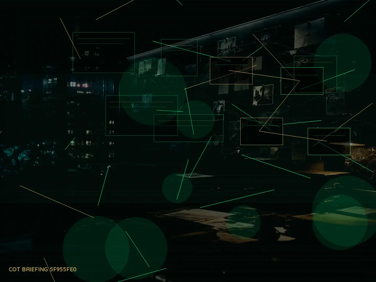 What Happens After Inter-Agency Liaison? article hero image showing secure intelligence briefing room, evidence board and official files under pressure