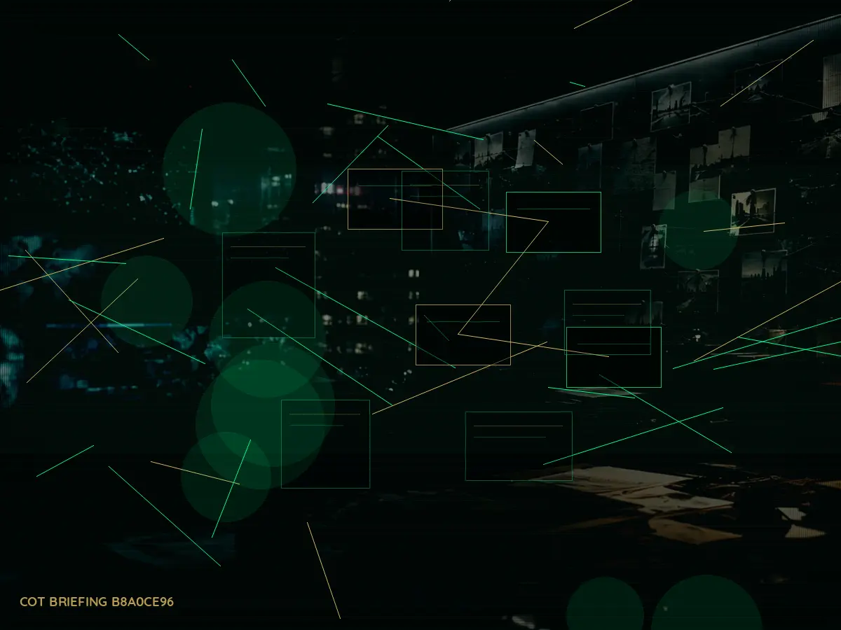 How Does MI5 Work with Counter-Terrorism Police? article hero image showing secure intelligence briefing room, evidence board and official files under pressure