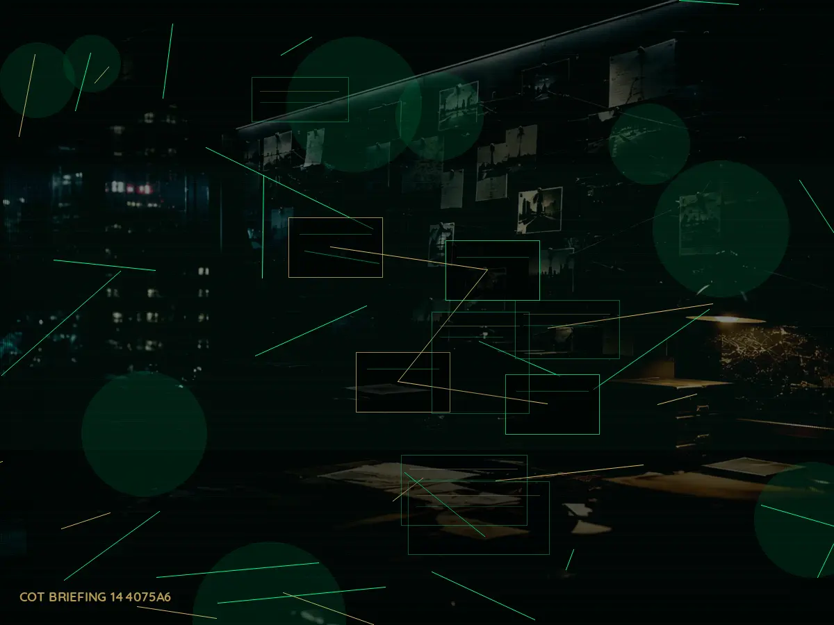What Are the Main Responsibilities of MI5 — The Security Service? article hero image showing secure intelligence briefing room, evidence board and official files under pressure