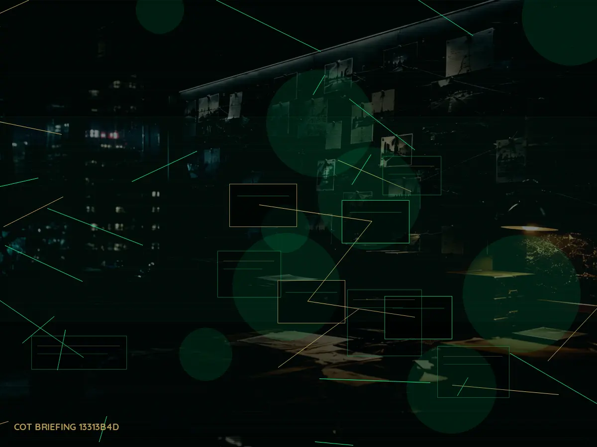 What Is the Role of MI5 — The Security Service During an Emergency? article hero image showing secure intelligence briefing room, evidence board and official files under pressure