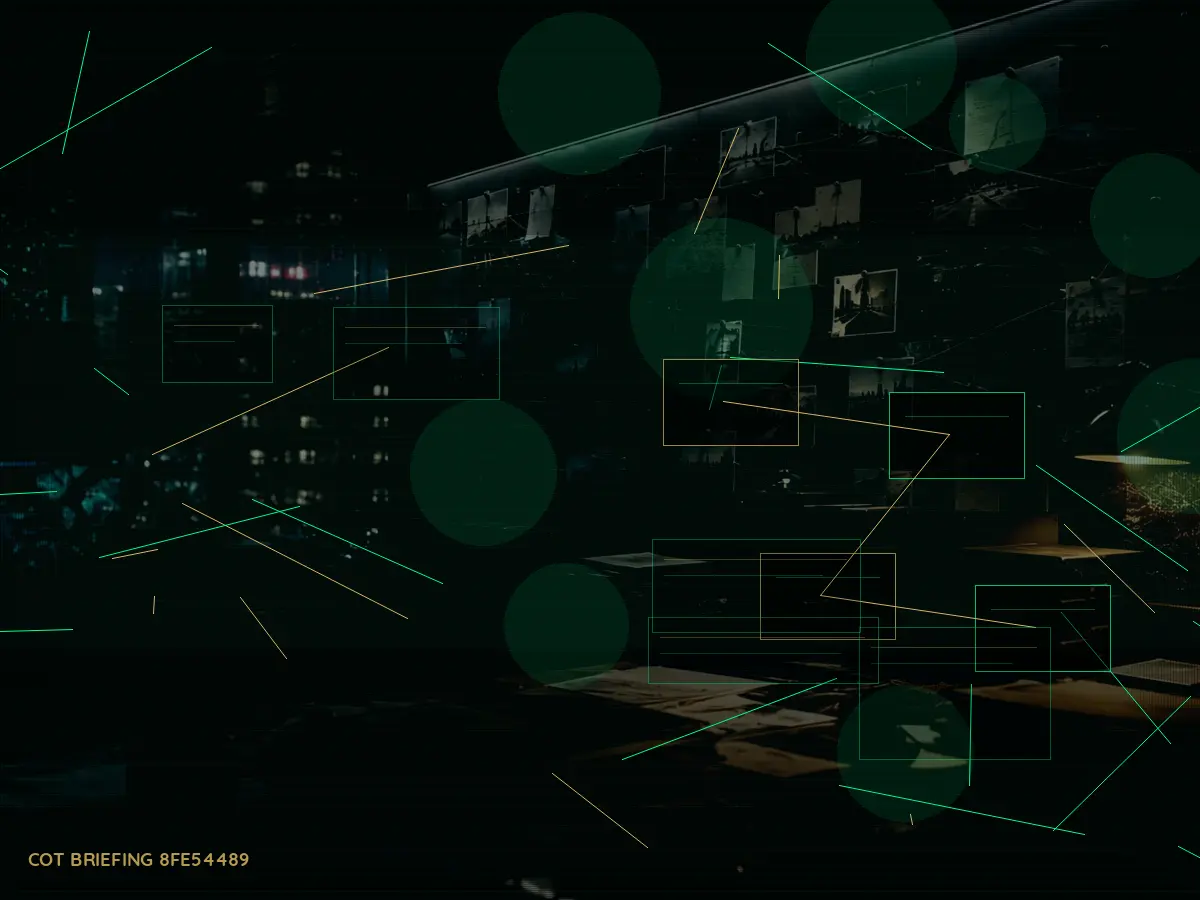 When Does MI5 — The Security Service Become Involved? article hero image showing secure intelligence briefing room, evidence board and official files under pressure