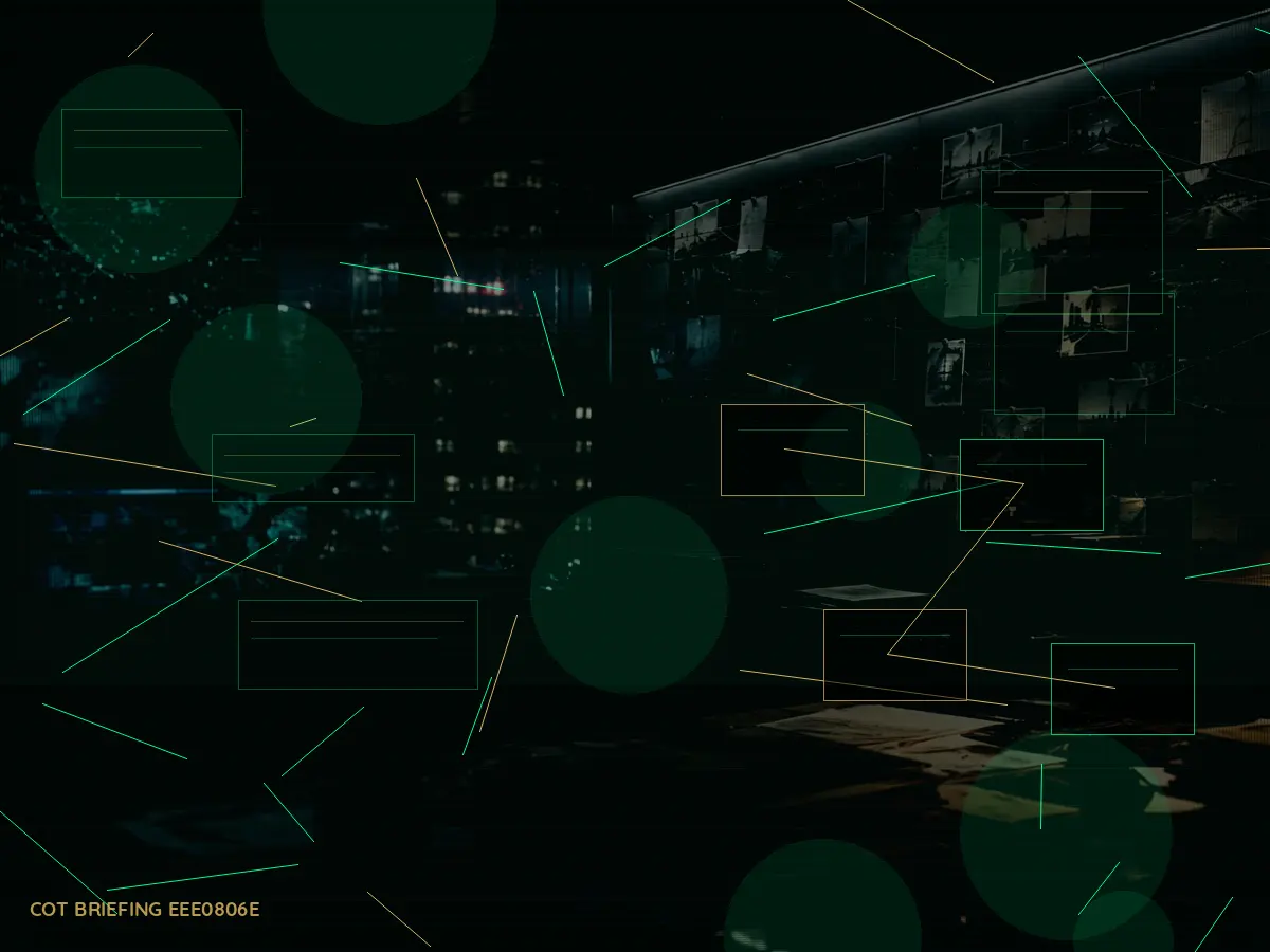 What Does Need-to-Know Principle Mean in Practice? article hero image showing secure intelligence briefing room, evidence board and official files under pressure