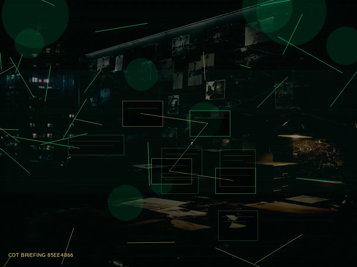 How Is Redaction Used or Applied? article hero image showing secure intelligence briefing room, evidence board and official files under pressure