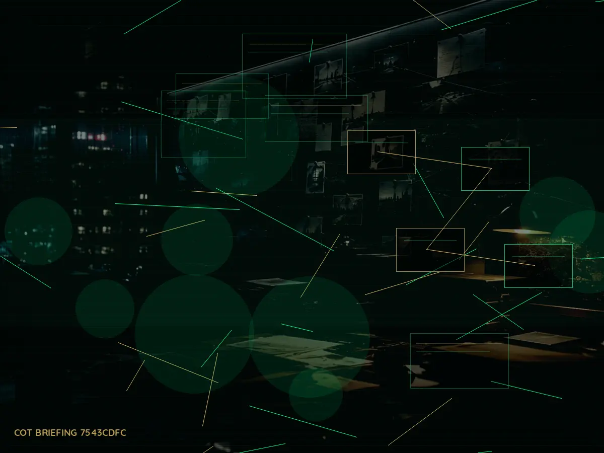 What Does Restricted Database Mean in Practice? article hero image showing secure intelligence briefing room, evidence board and official files under pressure
