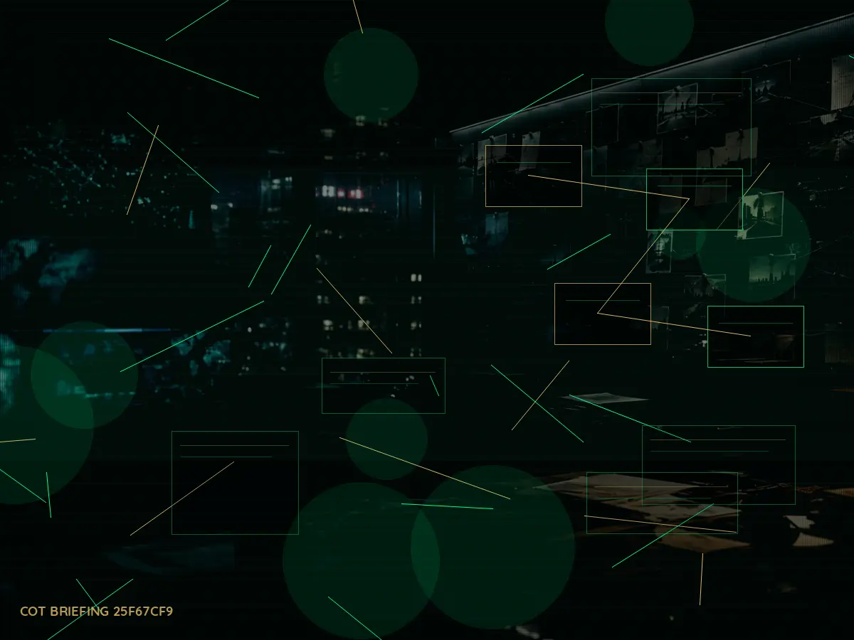 How Does Safe House Operation Work? article hero image showing secure intelligence briefing room, evidence board and official files under pressure