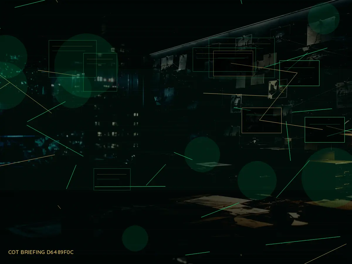 What Happens After Safe House Operation? article hero image showing secure intelligence briefing room, evidence board and official files under pressure