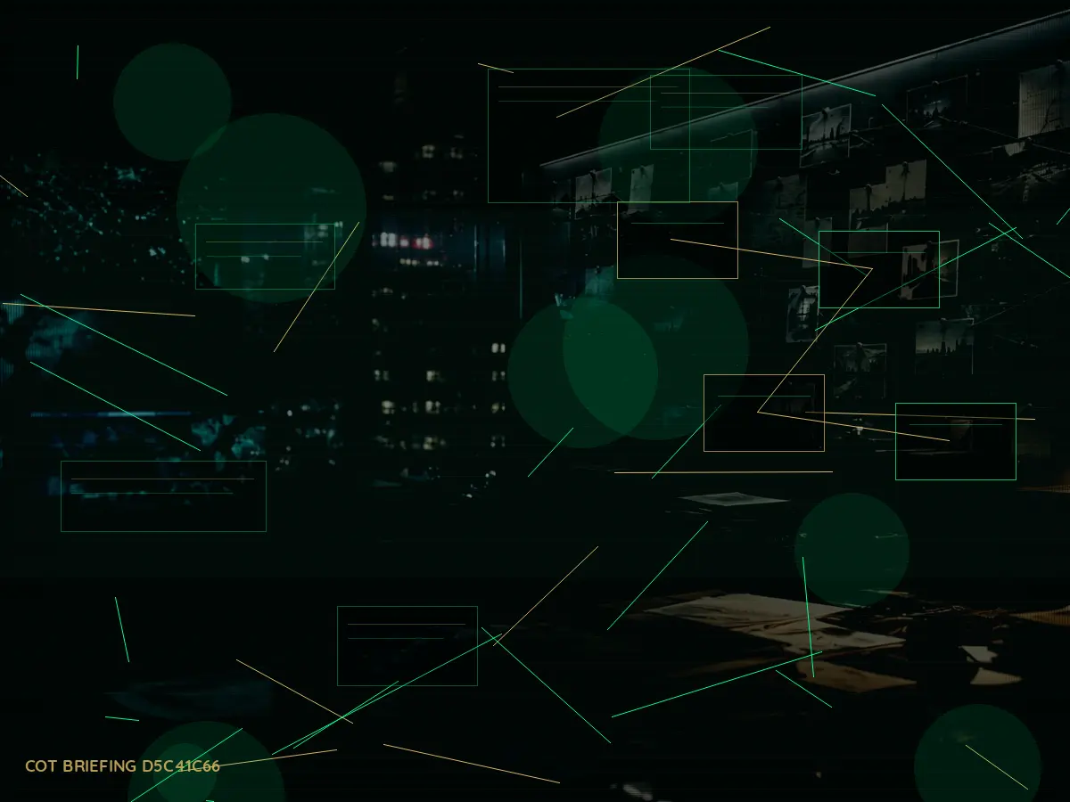 What Records Are Created During Secure Briefing? article hero image showing secure intelligence briefing room, evidence board and official files under pressure