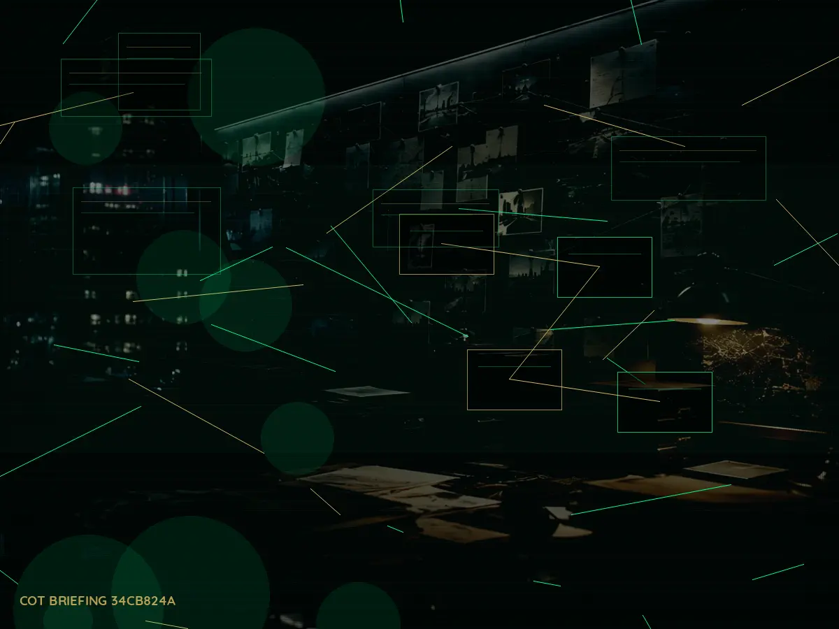 Why Is Secure Briefing Important? article hero image showing secure intelligence briefing room, evidence board and official files under pressure