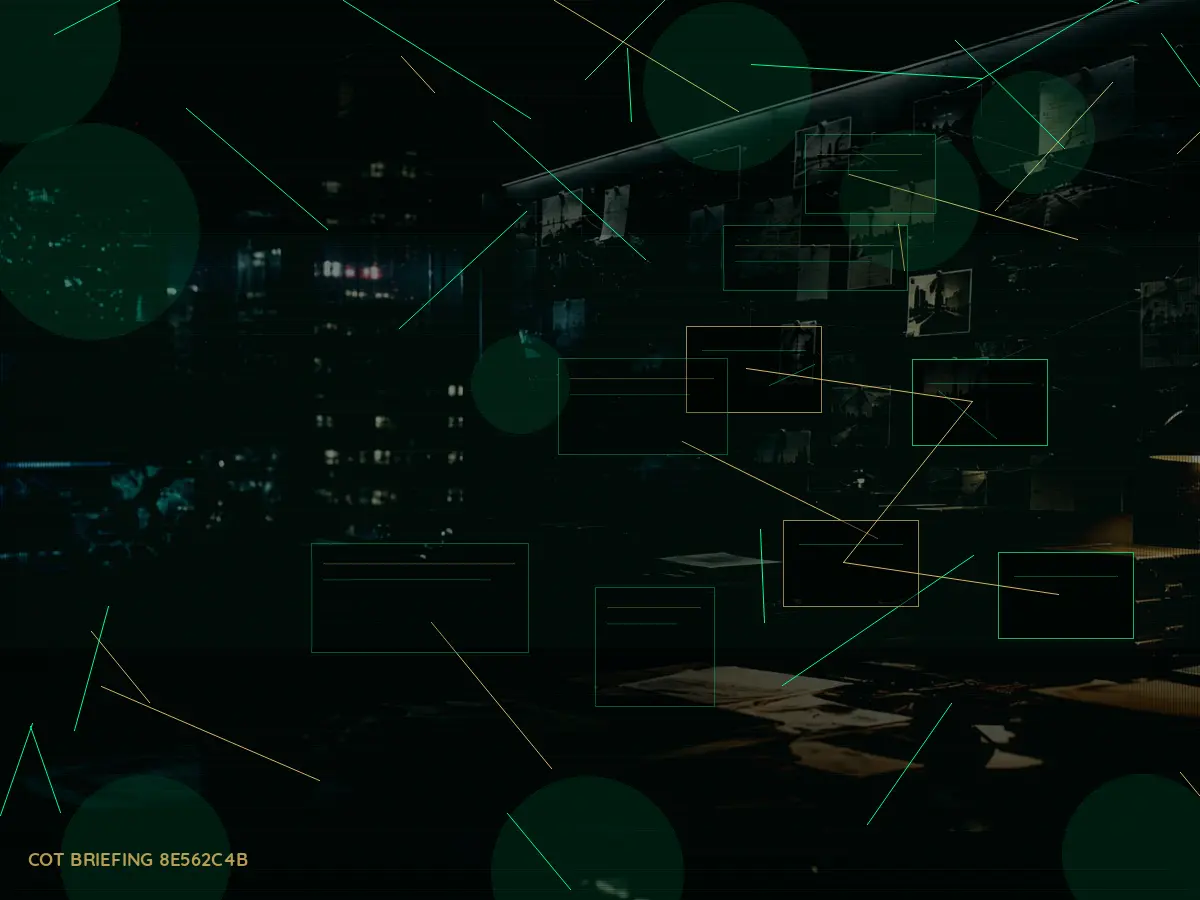 What Records Are Created During Secure Communications? article hero image showing secure intelligence briefing room, evidence board and official files under pressure