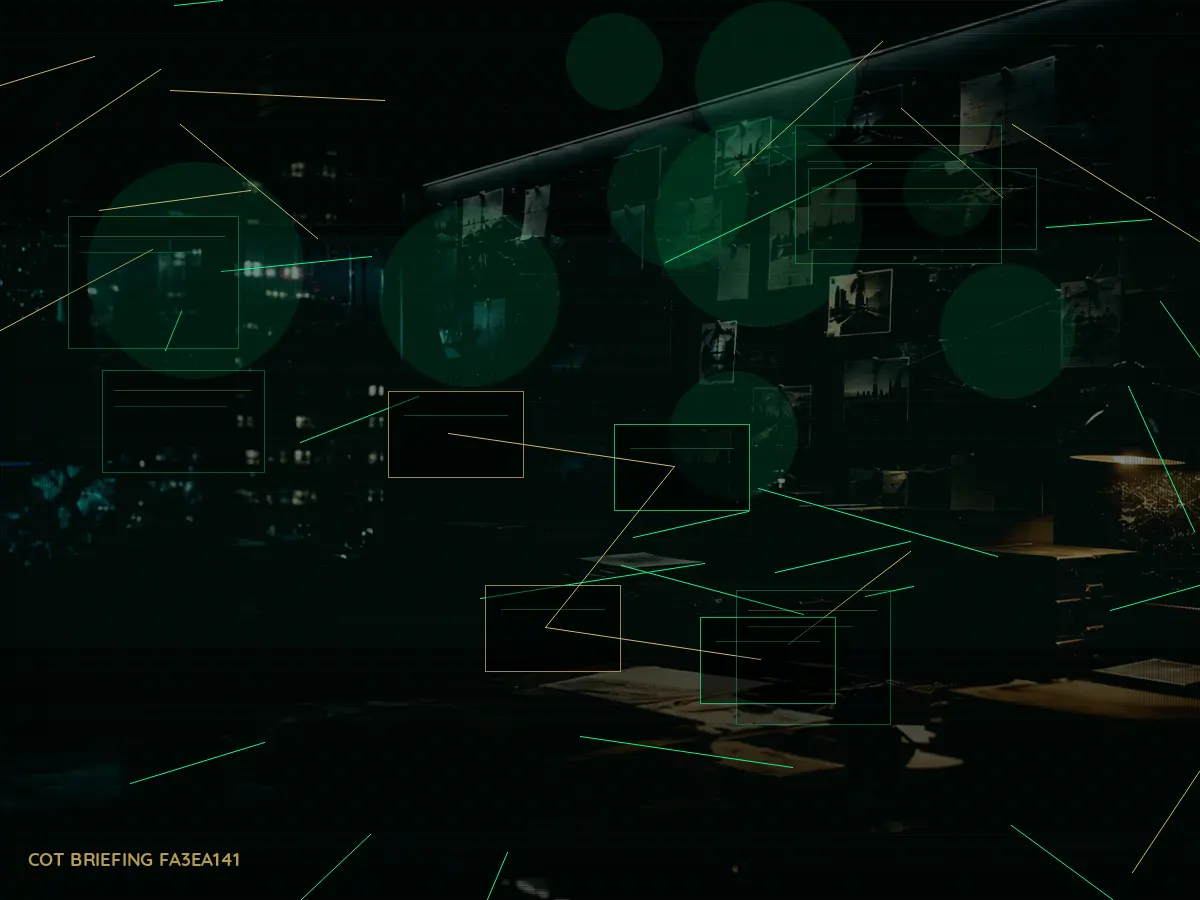 Why Is Secure Compartment Important? article hero image showing secure intelligence briefing room, evidence board and official files under pressure