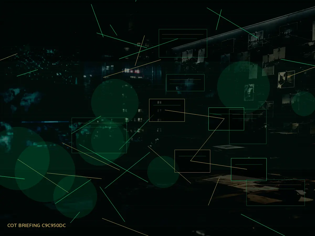 What Happens During Cross-Border Operation? article hero image showing secure intelligence briefing room, evidence board and official files under pressure