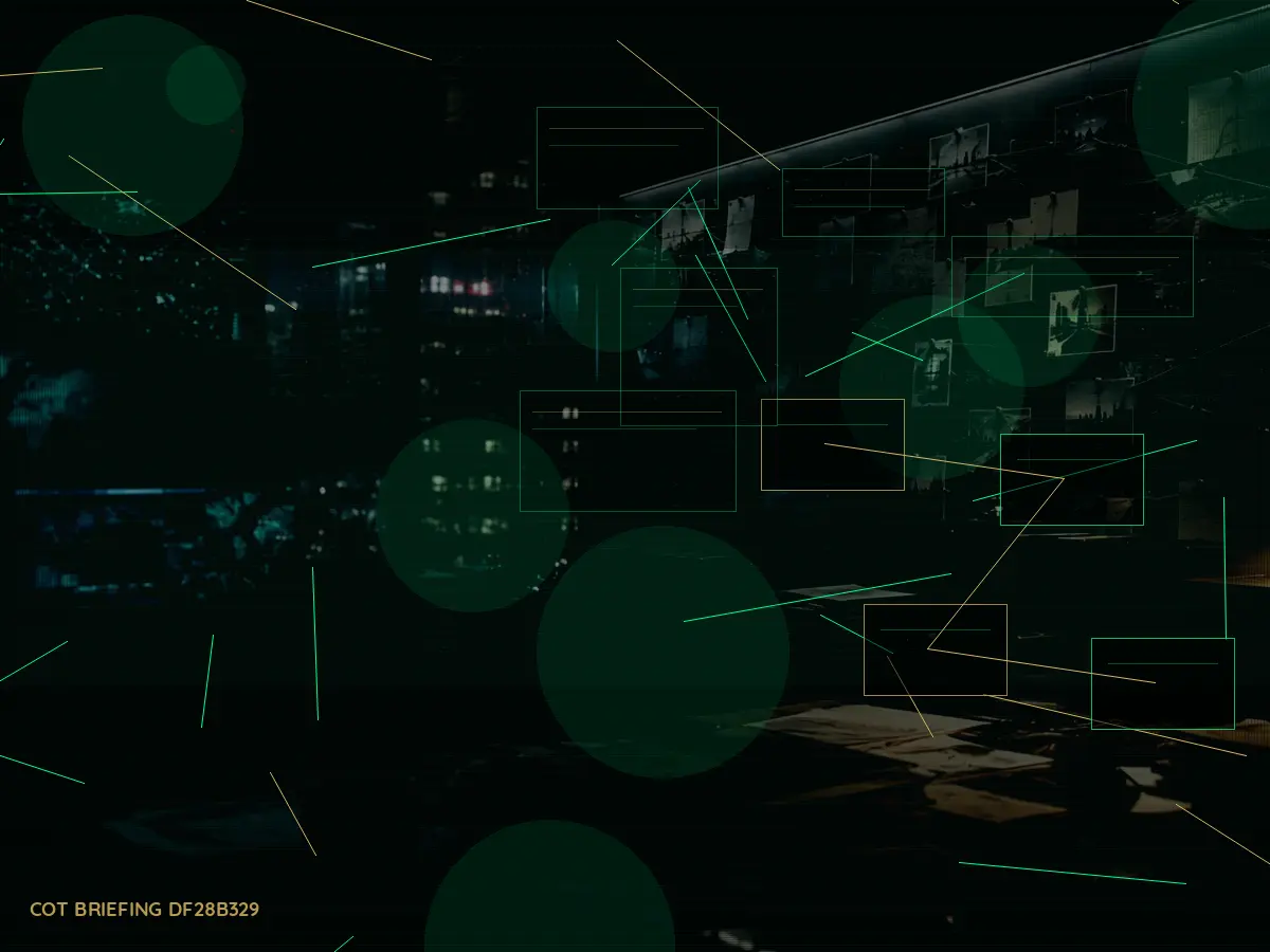 What Records Are Created During Cross-Border Operation? article hero image showing secure intelligence briefing room, evidence board and official files under pressure