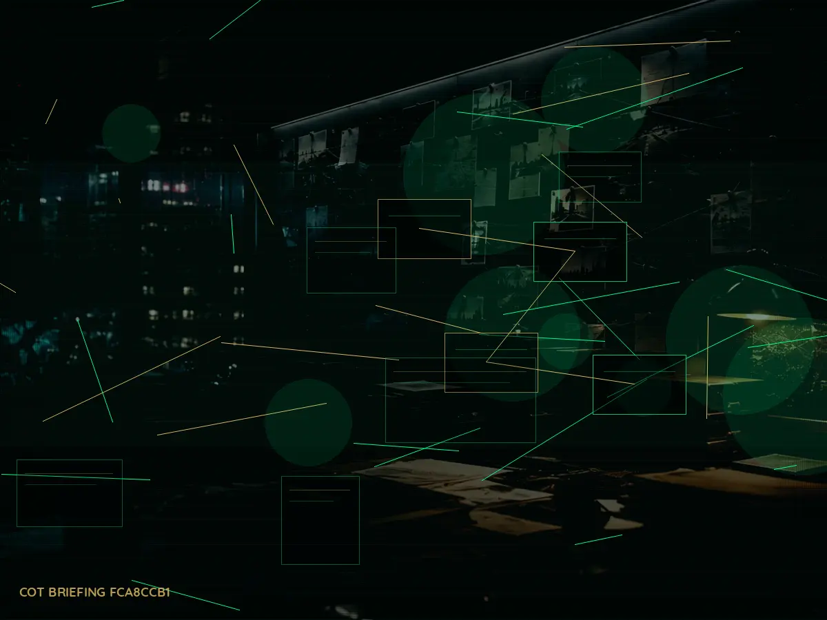 Why Is International Intelligence Liaison Important? article hero image showing secure intelligence briefing room, evidence board and official files under pressure