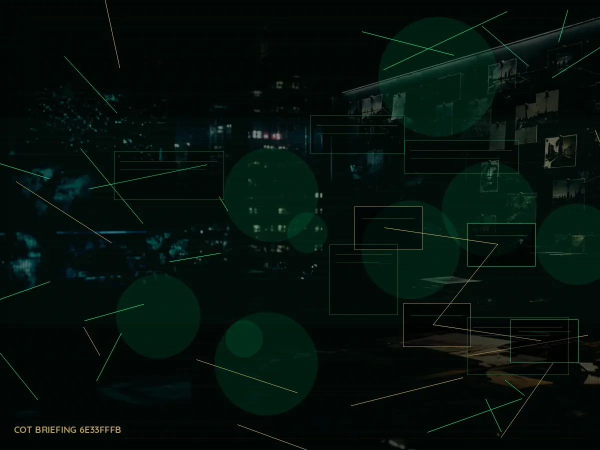 How Does International Investigation Work? article hero image showing secure intelligence briefing room, evidence board and official files under pressure