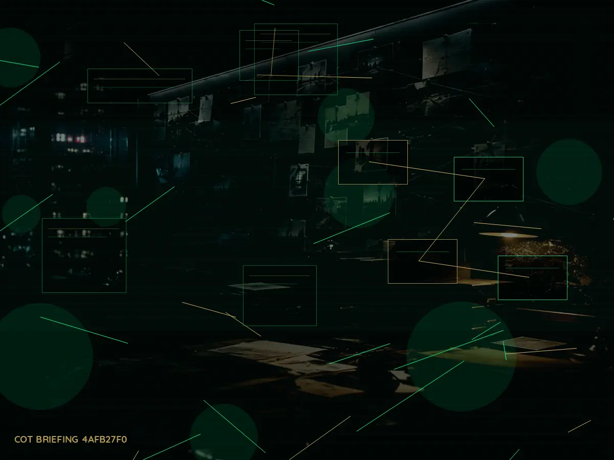 Who Is Responsible for International Investigation? article hero image showing secure intelligence briefing room, evidence board and official files under pressure
