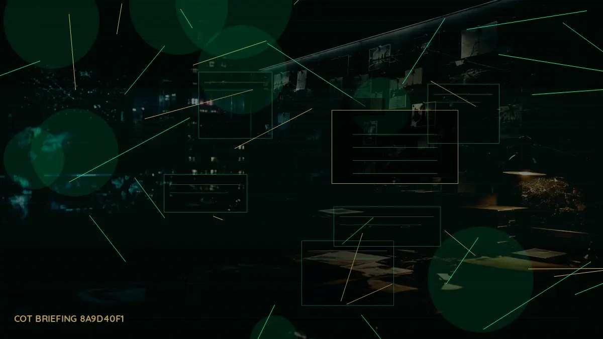 What Is Interpol? supporting article image showing sealed dossier and analyst evidence board