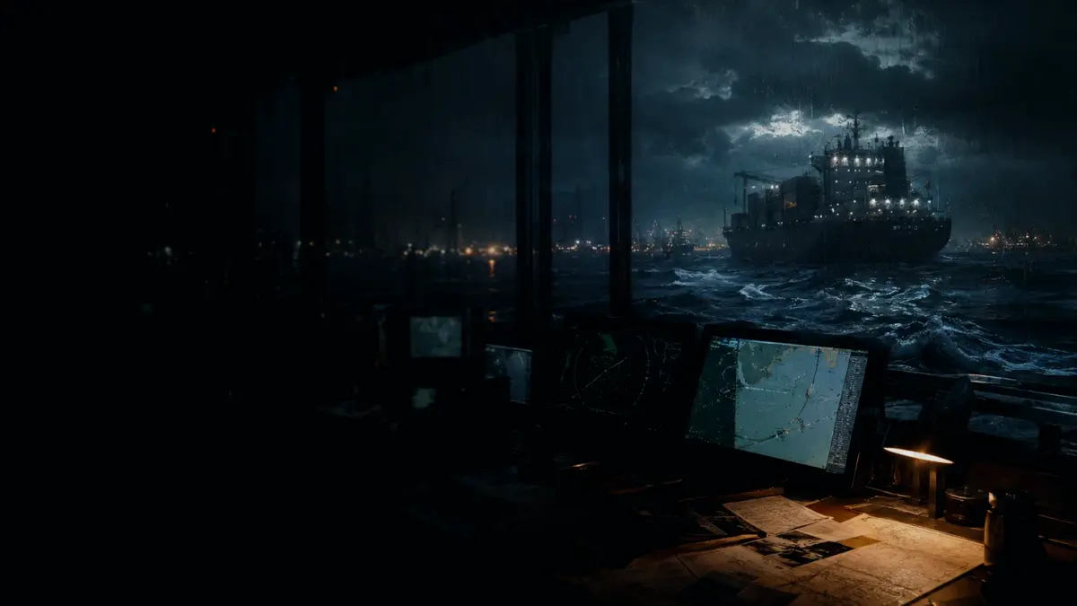 How Does Radio Carrier Affect Operations? supporting article image showing marine radar-style display and shipping route evidence