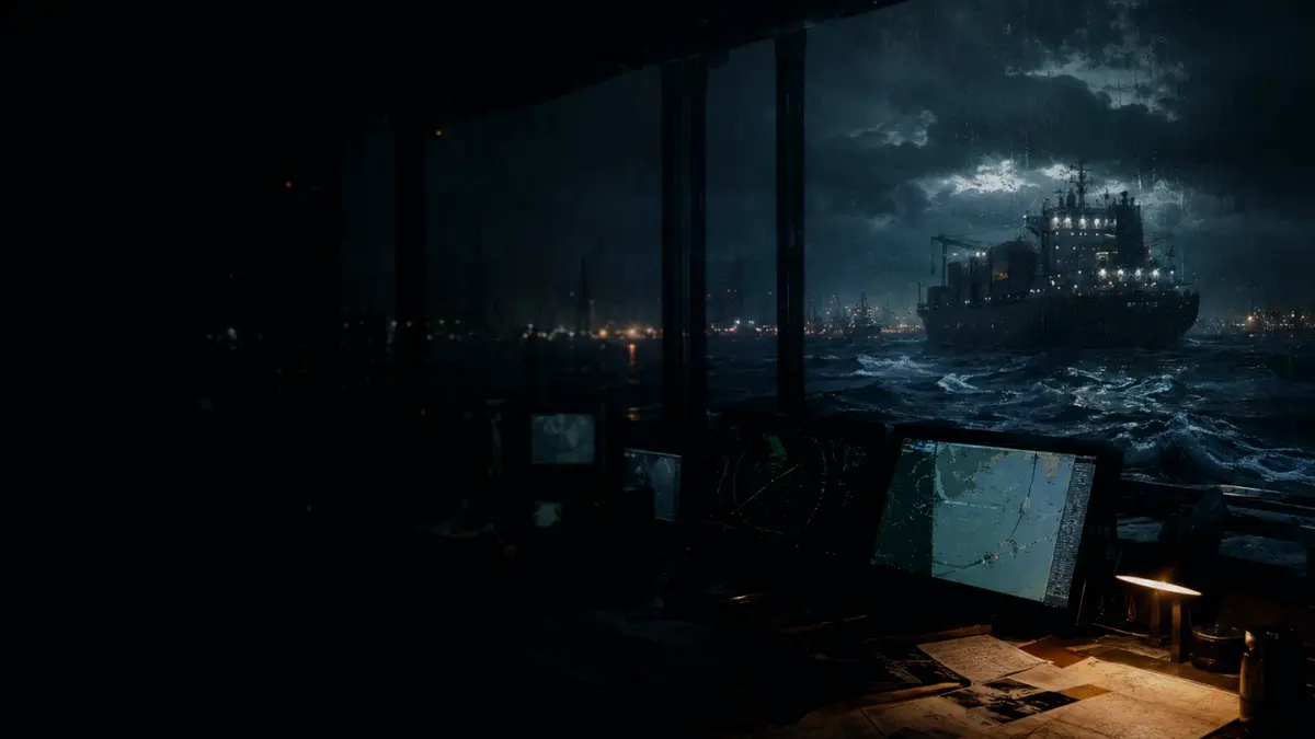 What Are the Limitations of Signal Lamp? supporting article image showing marine radar-style display and shipping route evidence