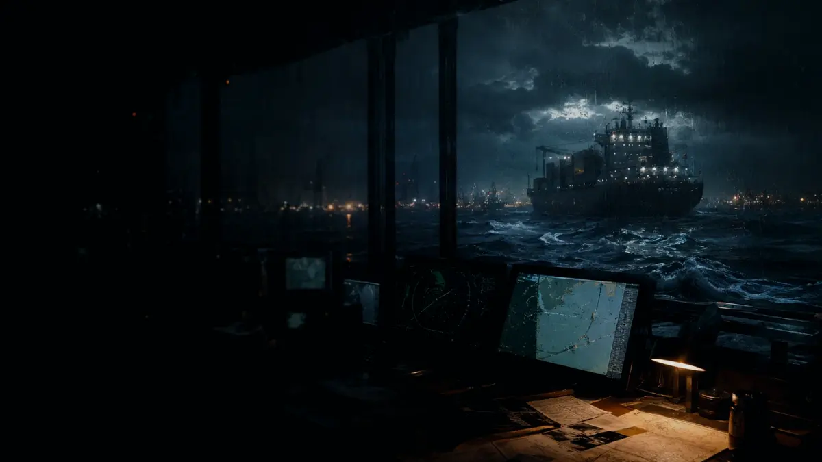 How Is Ship Wake Used or Applied? supporting article image showing marine radar-style display and shipping route evidence