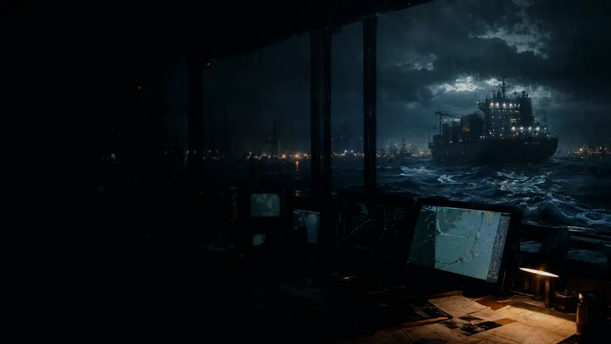Why Is Tidal Current Important? supporting article image showing marine radar-style display and shipping route evidence
