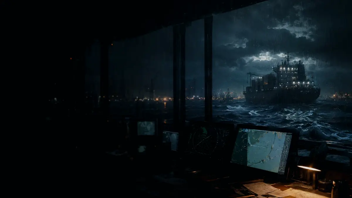 What Happens If Recovered Ship Electronics Is Unavailable or Wrong? supporting article image showing marine radar-style display and shipping route evidence